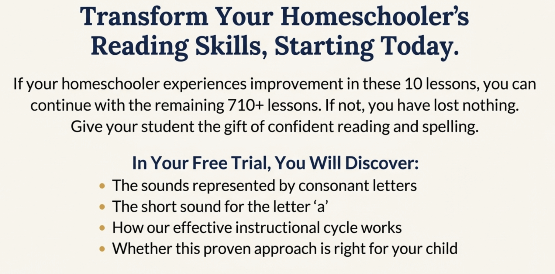 Begin your free trial