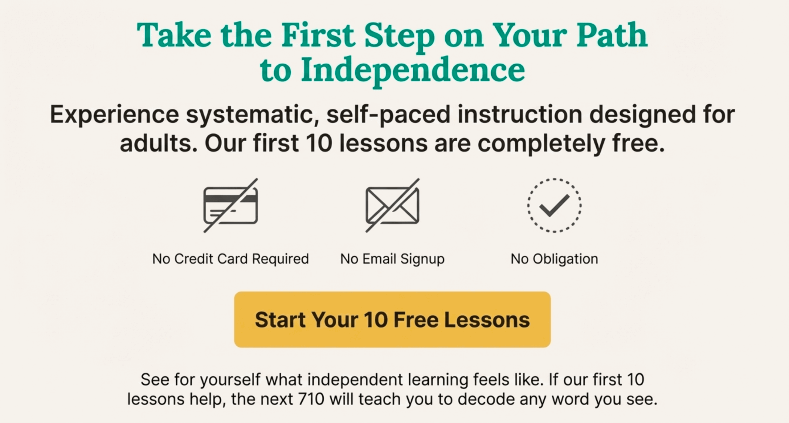 Begin Your Independent Learning Journey