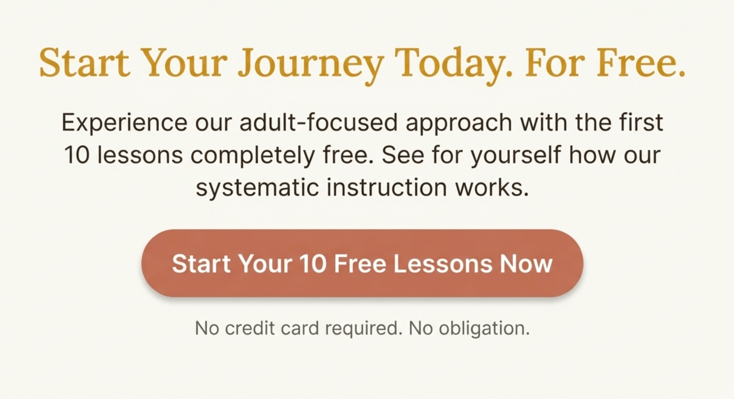Start Your 10 Free Lessons Now