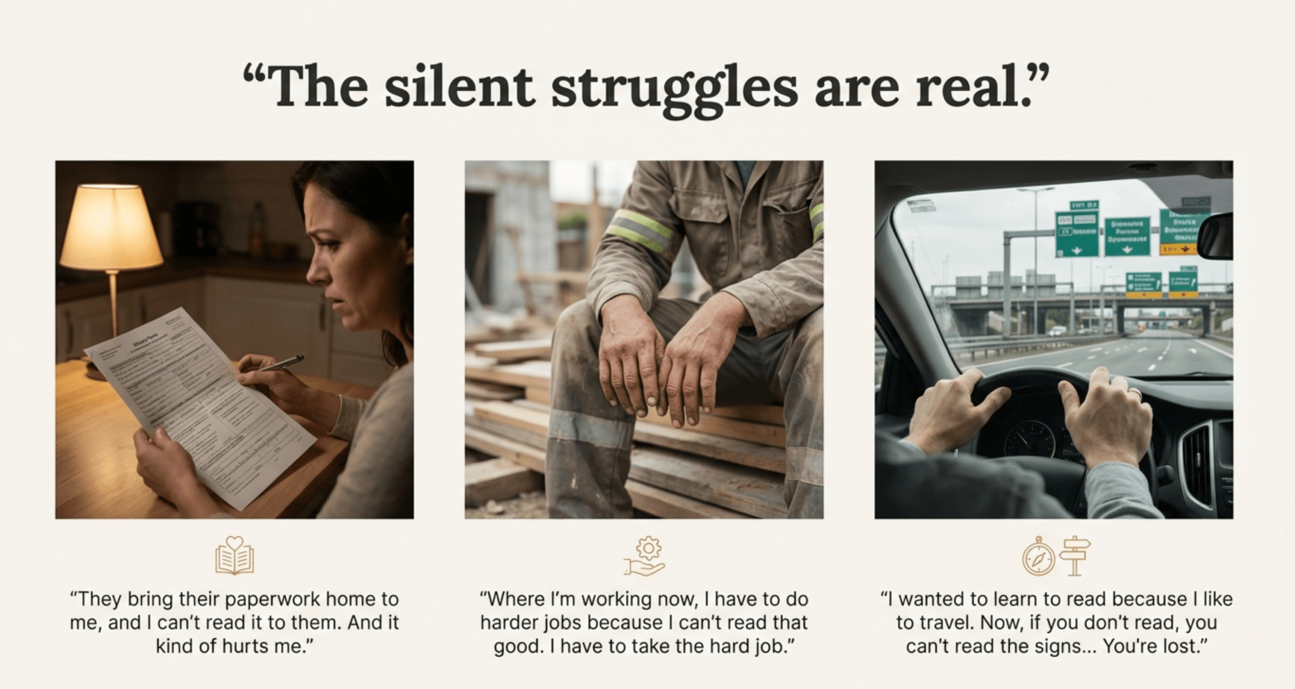 The silent struggles are real