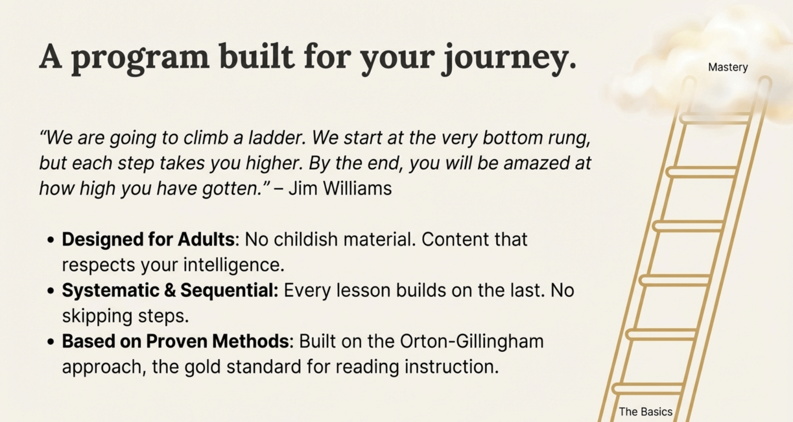 A program built for your journey