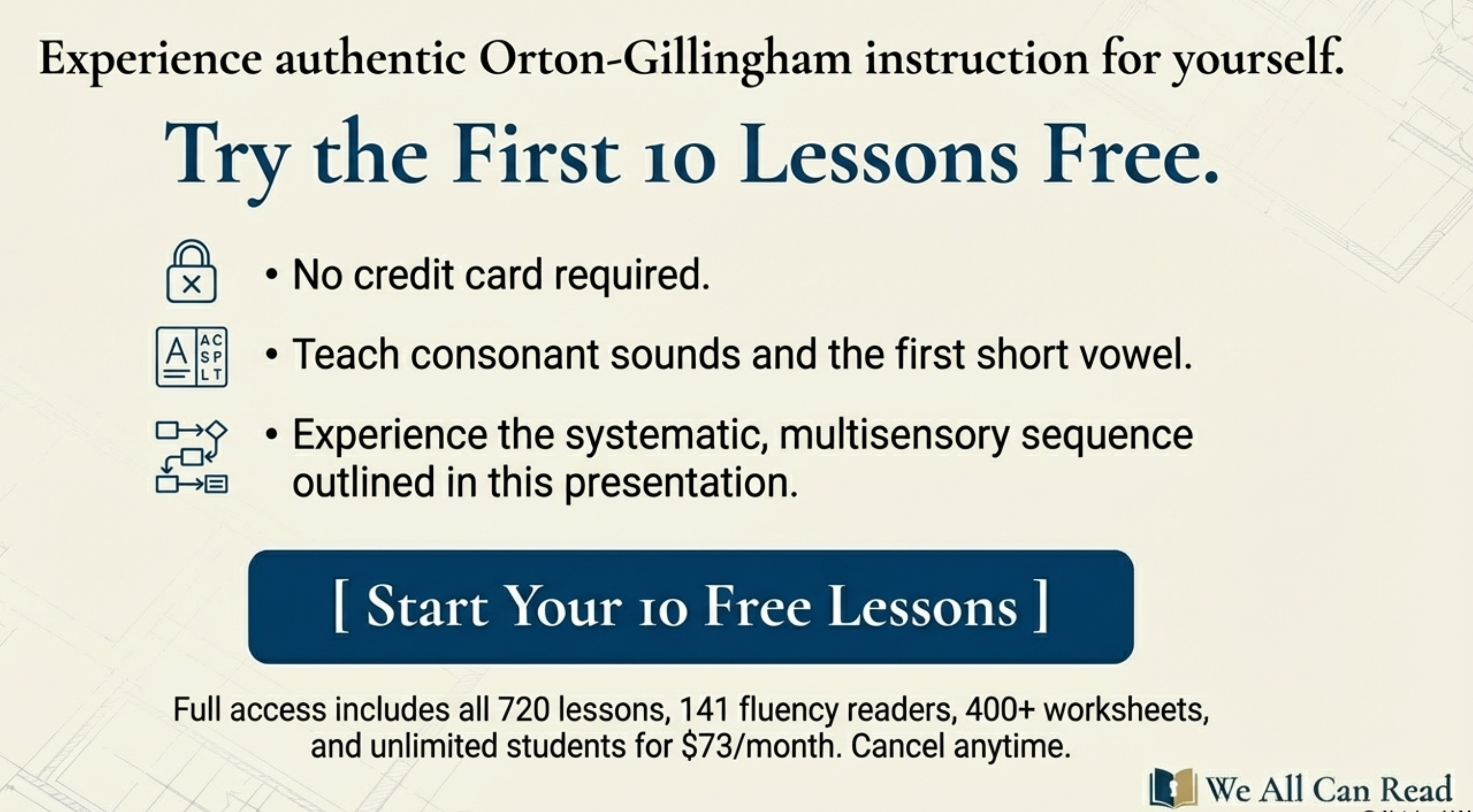 Try the First 10 Lessons Free