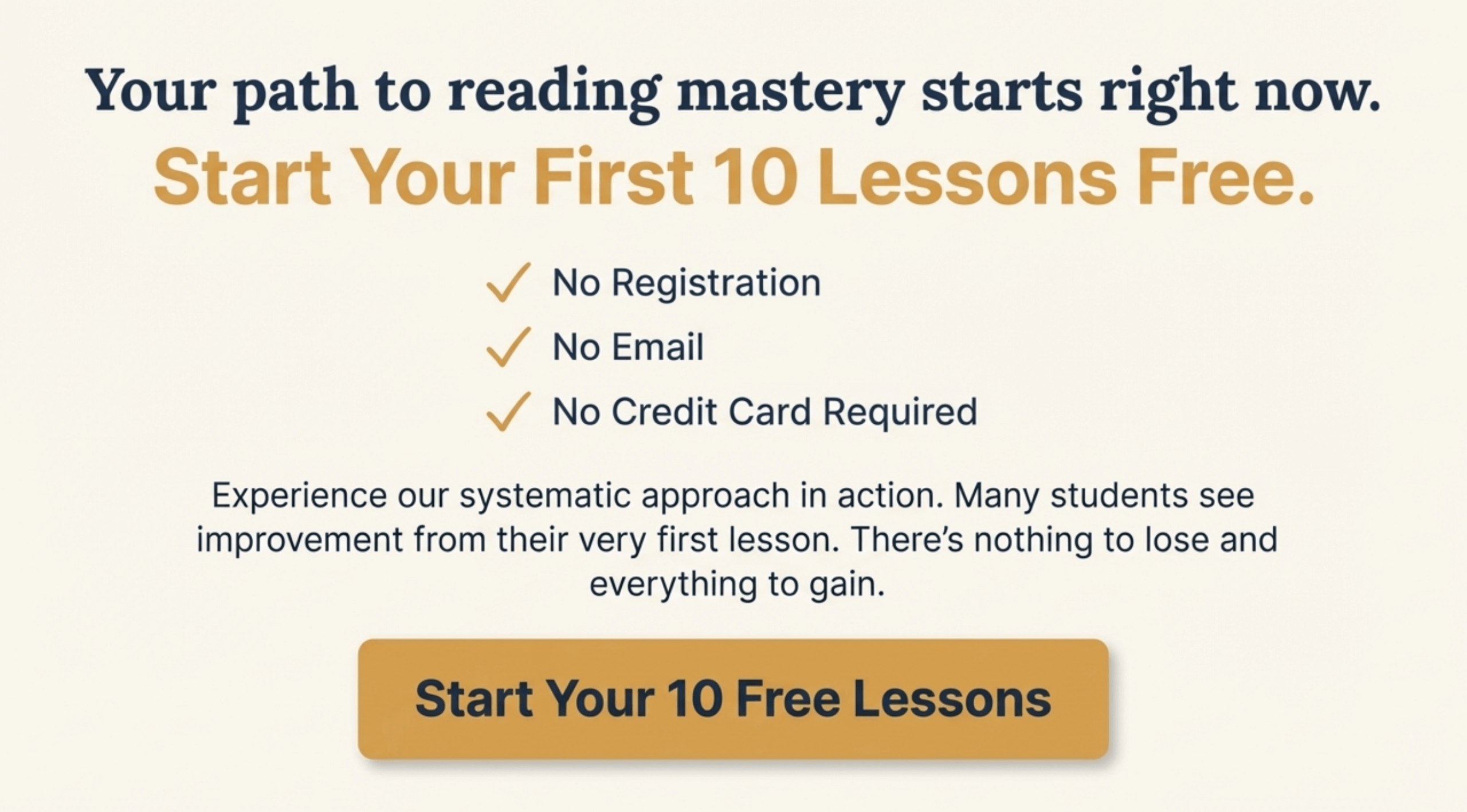 Start Your 10 Free Lessons