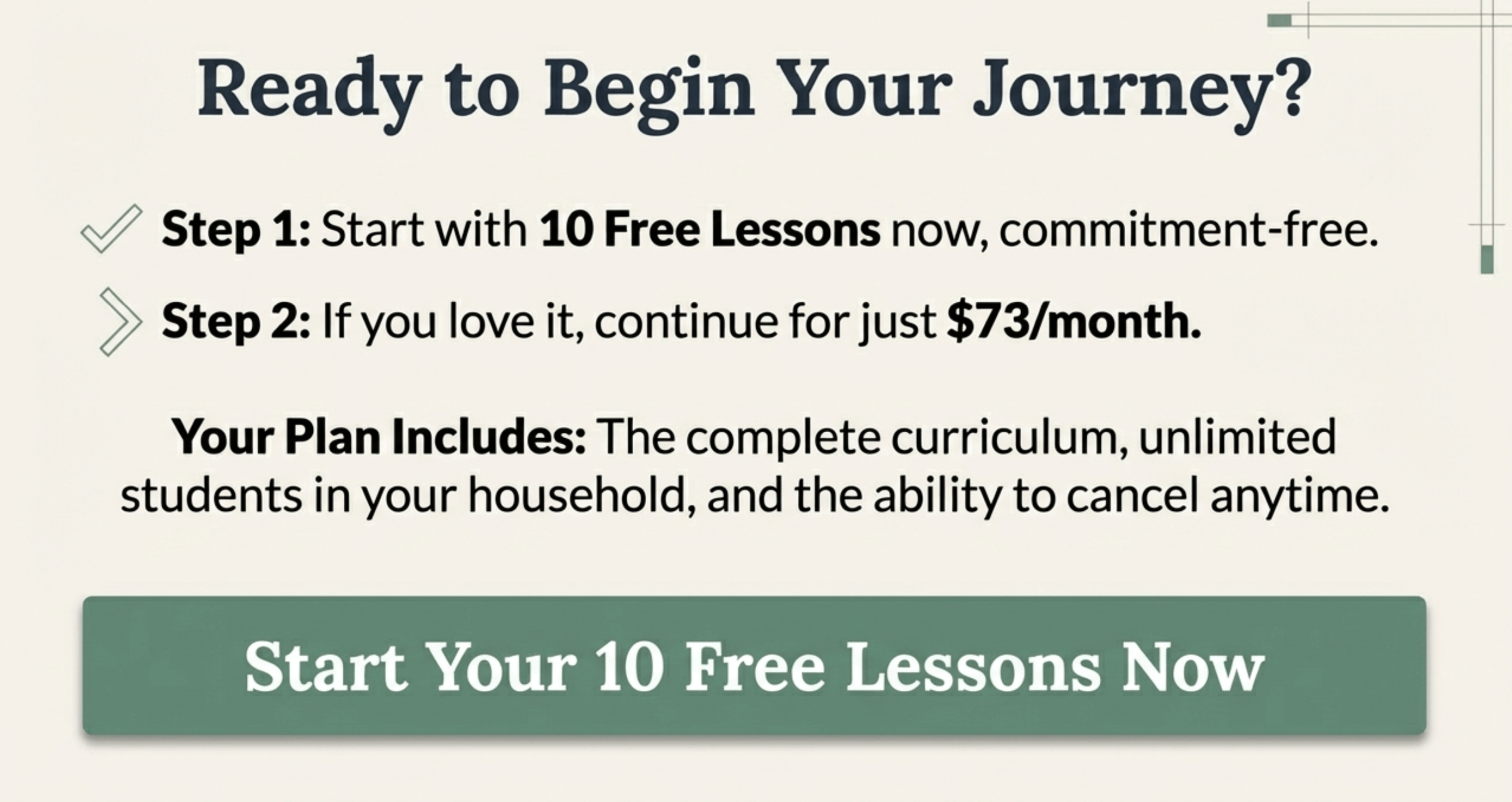 Start Your 10 Free Lessons Now
