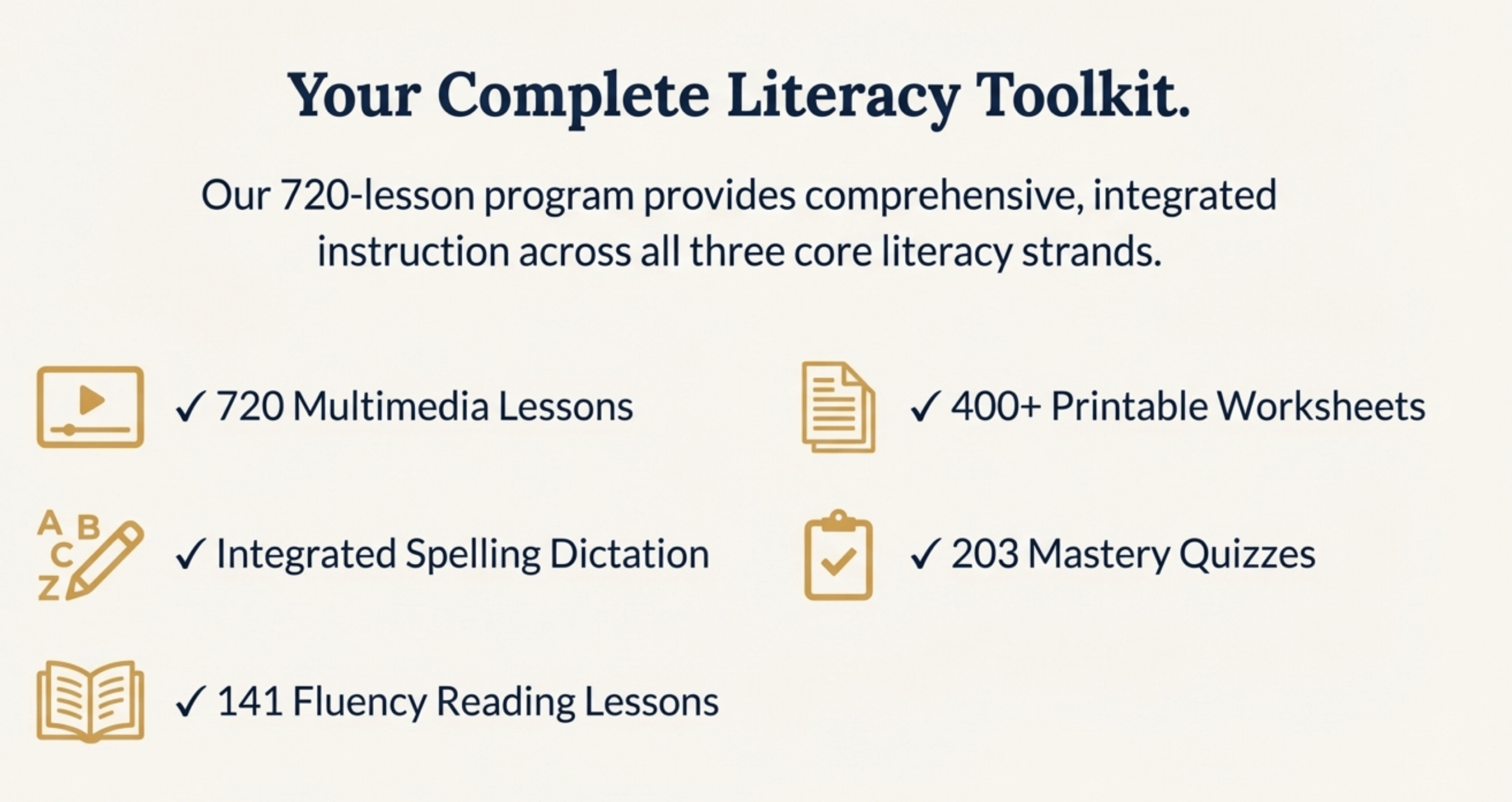 Complete literacy toolkit