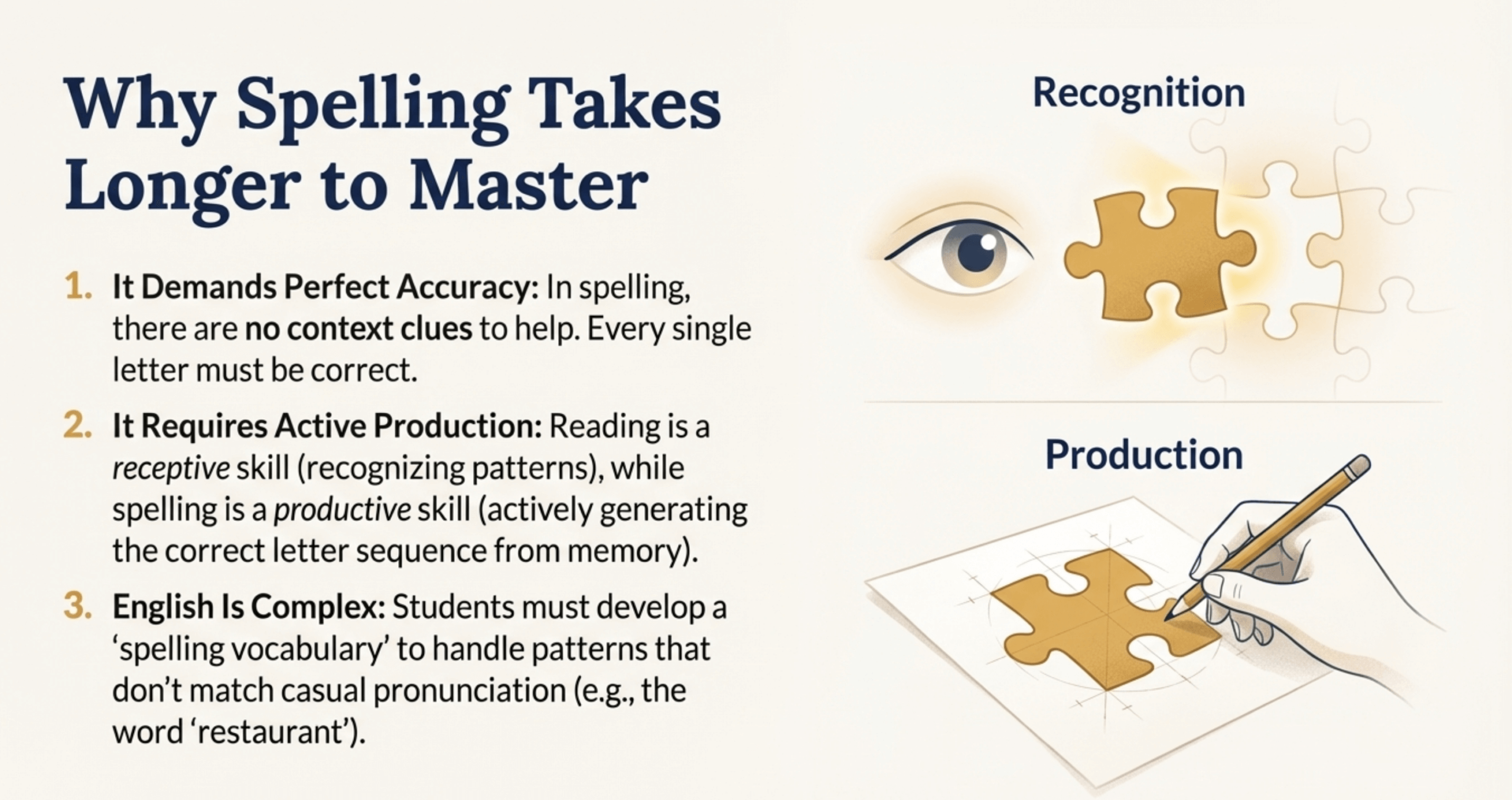 Why spelling is harder