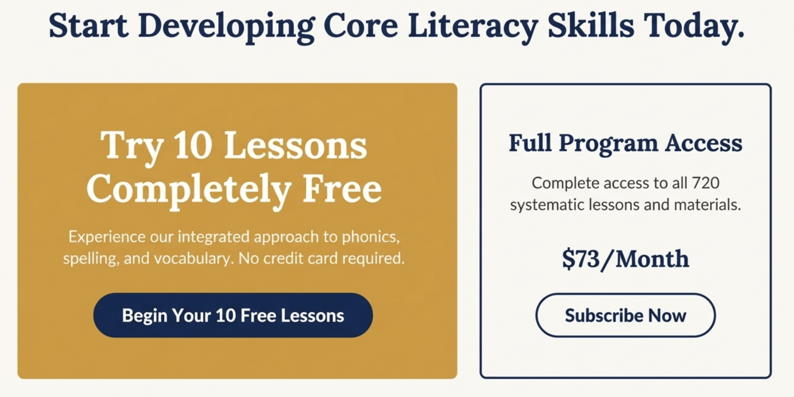 Start Developing Core Literacy Skills Today